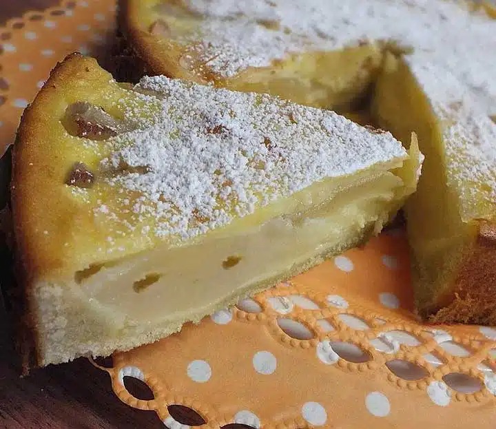 Birnenkuchen mit Vanilleguss Rezept