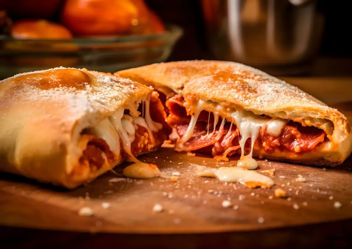 Calzone mit Blätterteig Rezept, Einfaches Ofengericht für jeden Tag