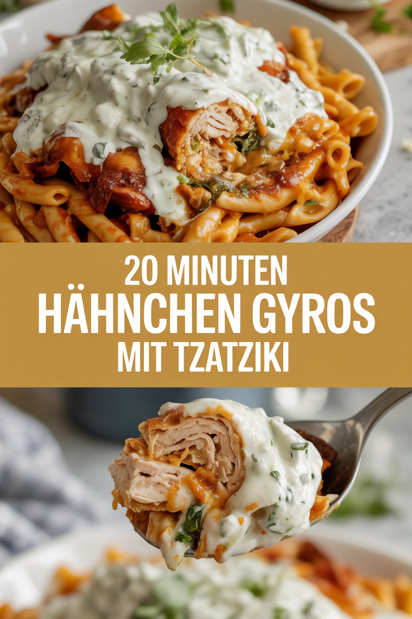 20 Minuten Hähnchen Gyros mit Tzatziki