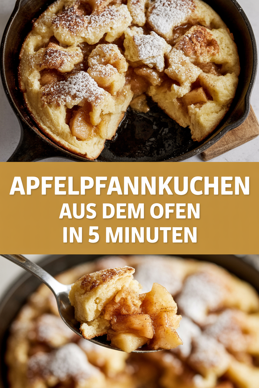 Apfelpfannkuchen aus dem Ofen in 5 Minuten