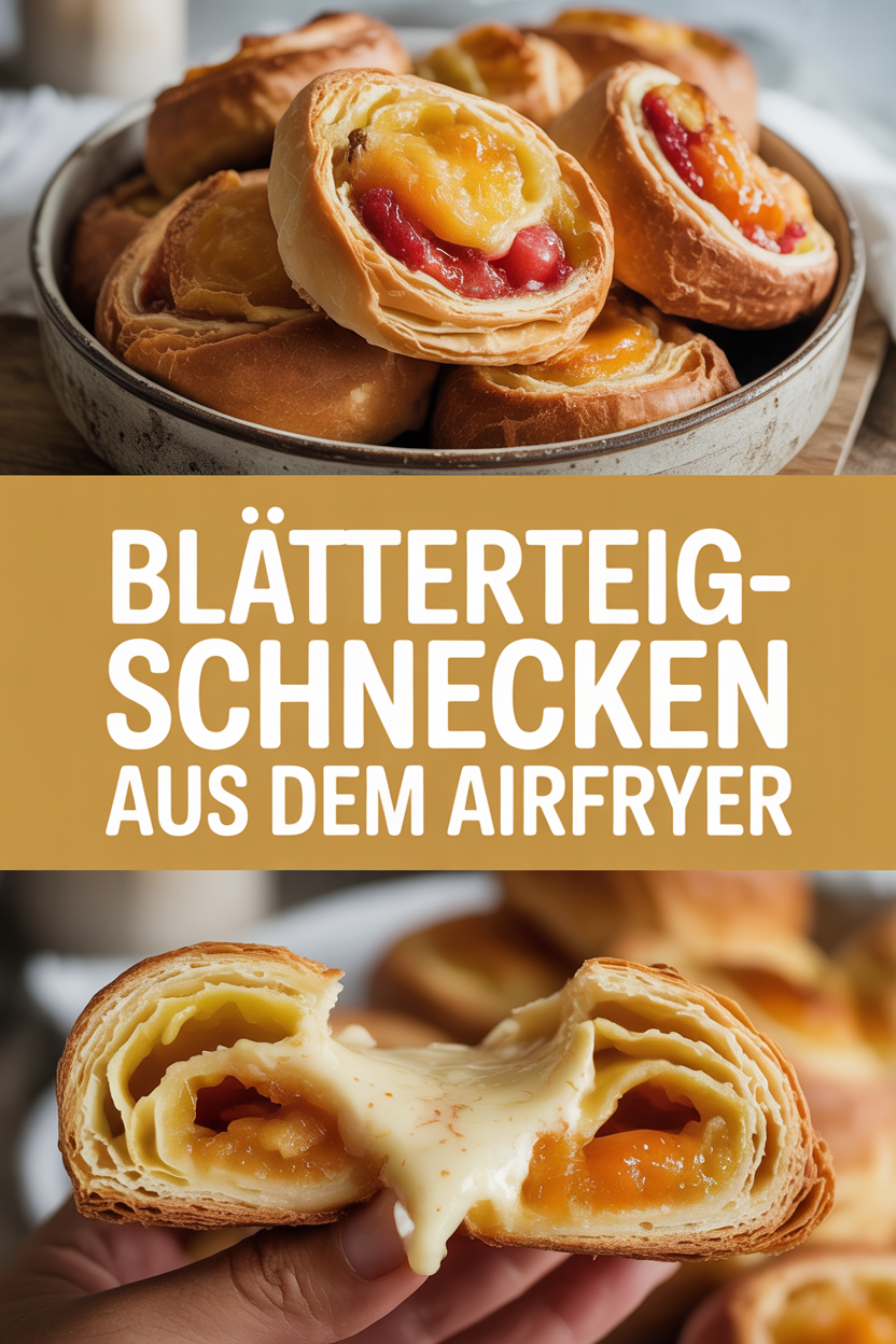 Blätterteig-Schnecken aus dem Airfryer