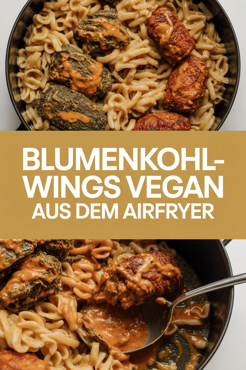 Blumenkohl-Wings vegan aus dem Airfryer