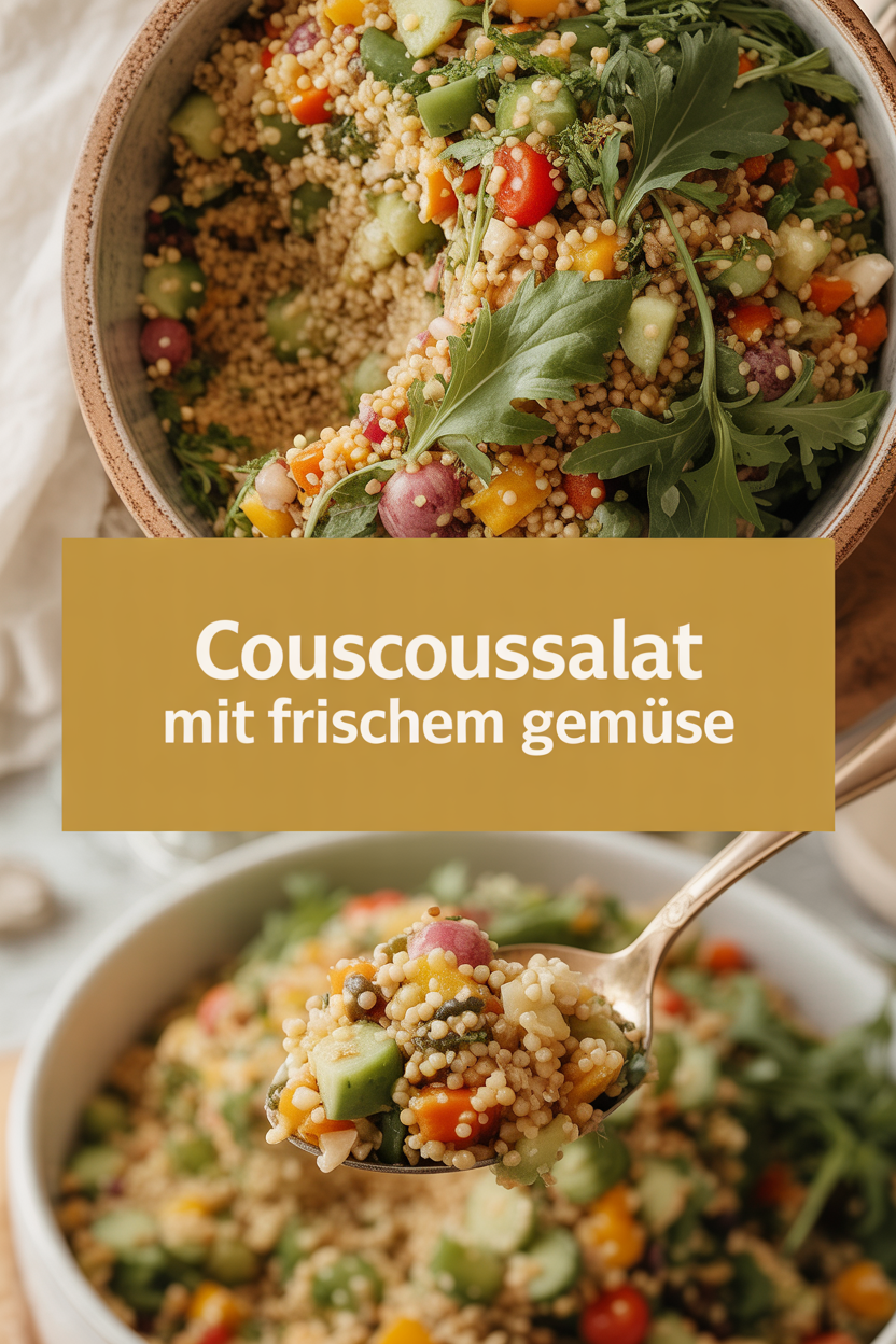 Couscoussalat mit frischem Gemüse