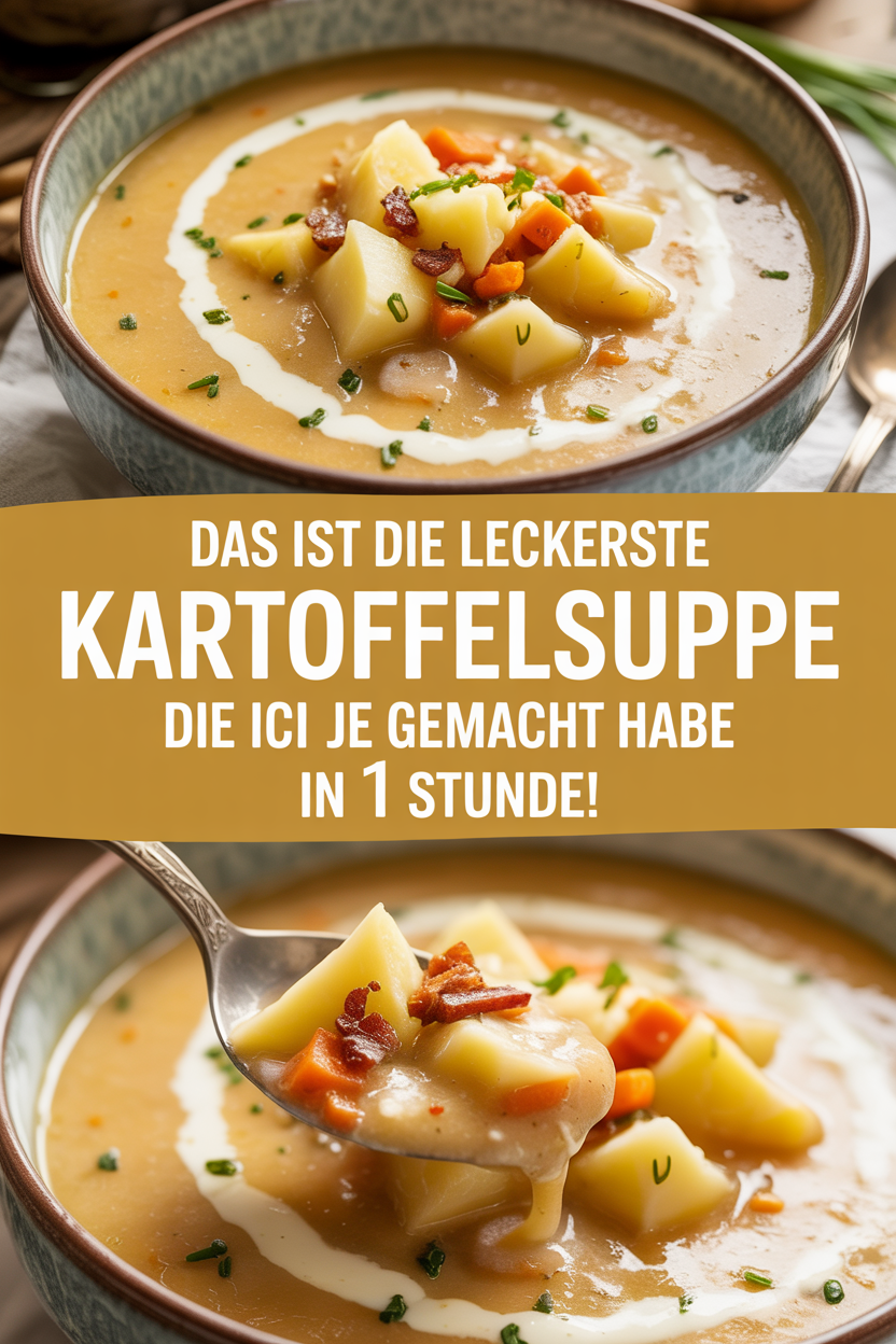 Das ist die leckerste Kartoffelsuppe die ich je gemacht habe in 1 Stunde!