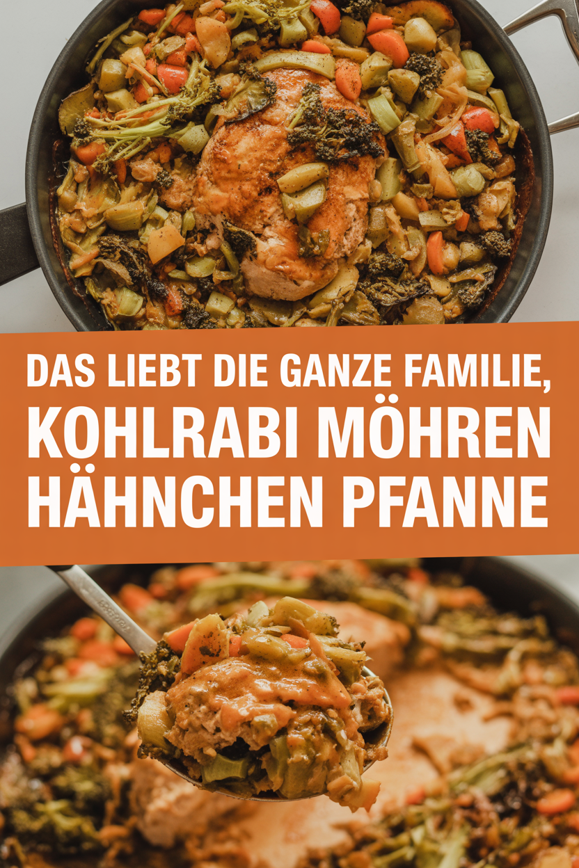 Das liebt die ganze Familie, Kohlrabi Möhren Hähnchen Pfanne