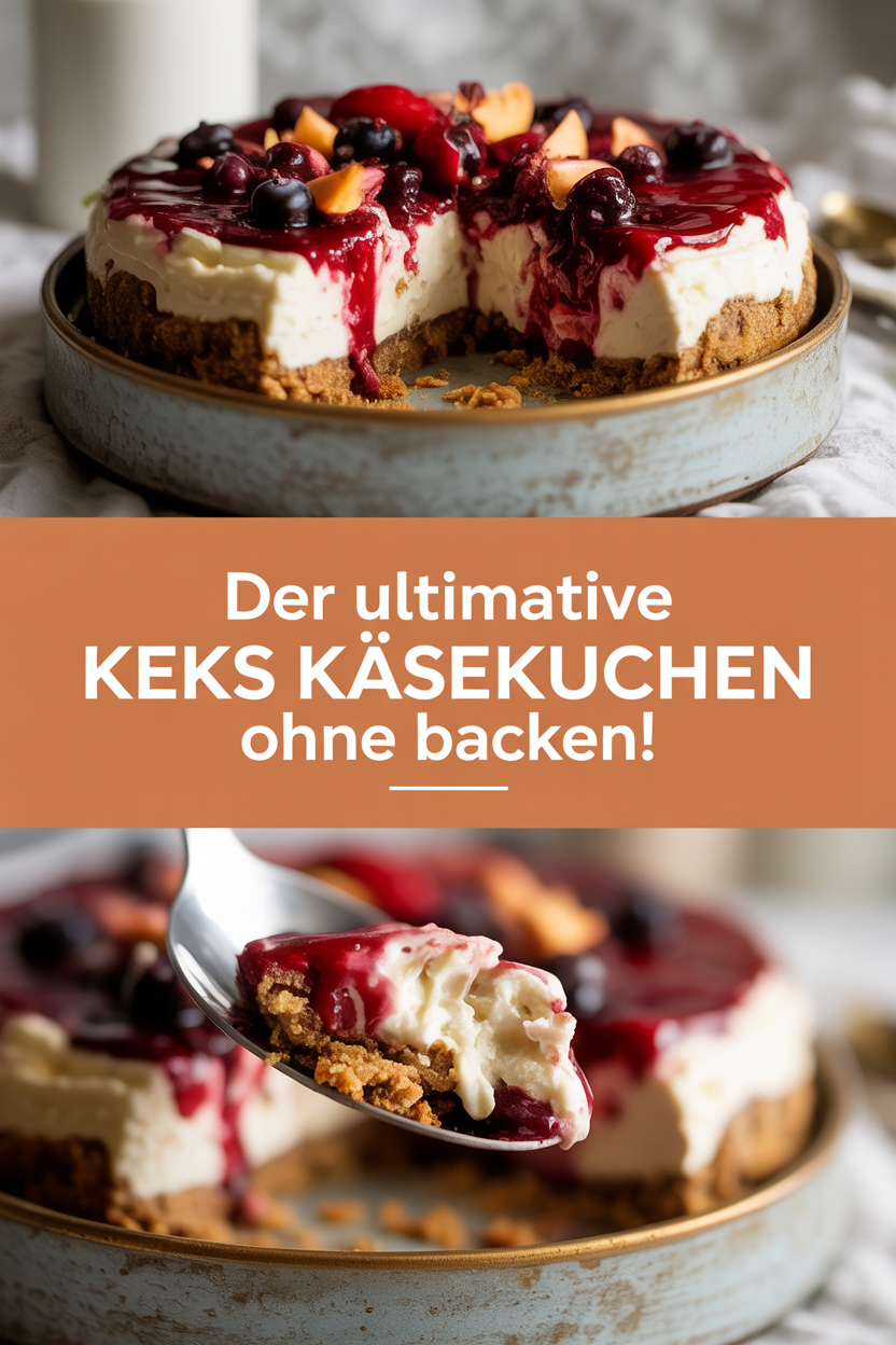 Der Ultimative Keks Käsekuchen ohne Backen!