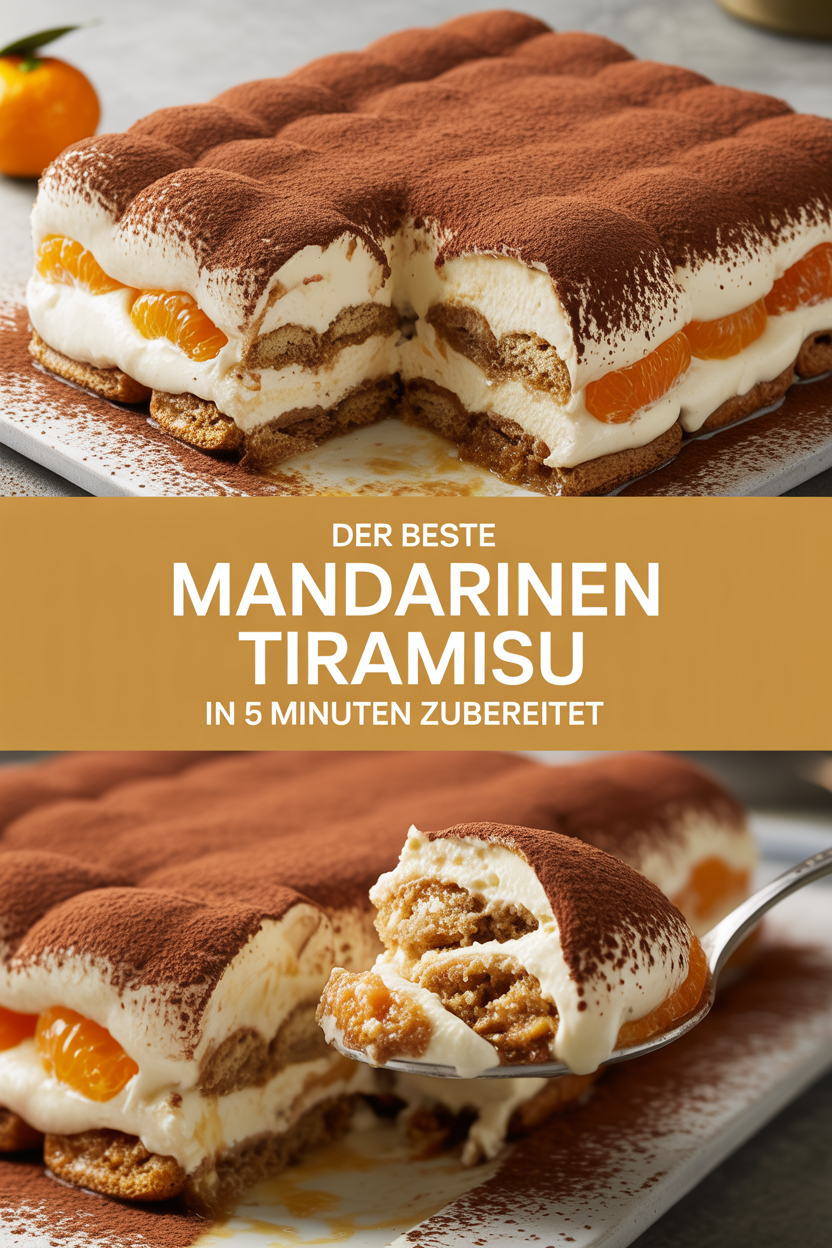 Der beste Mandarinen Tiramisu in 5 Minuten zubereitet