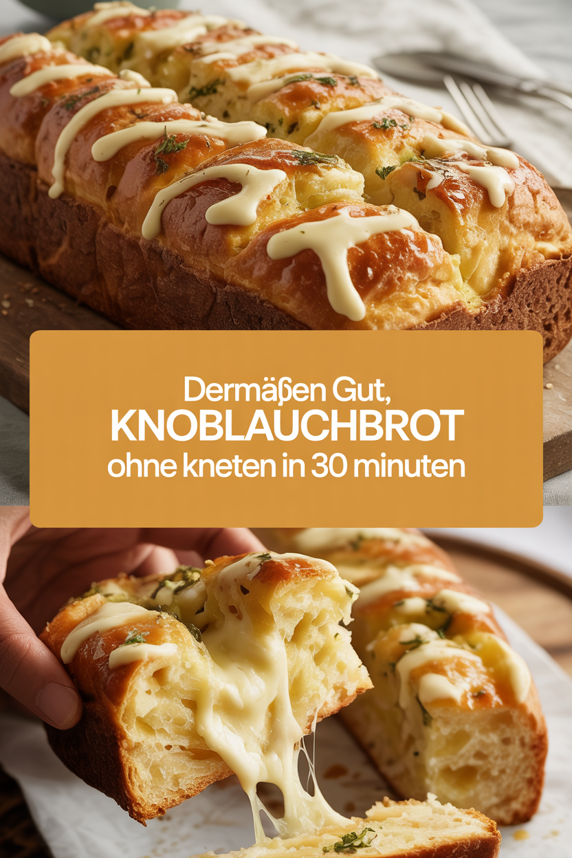Dermaßen gut, Knoblauchbrot ohne Kneten in 30 Minuten