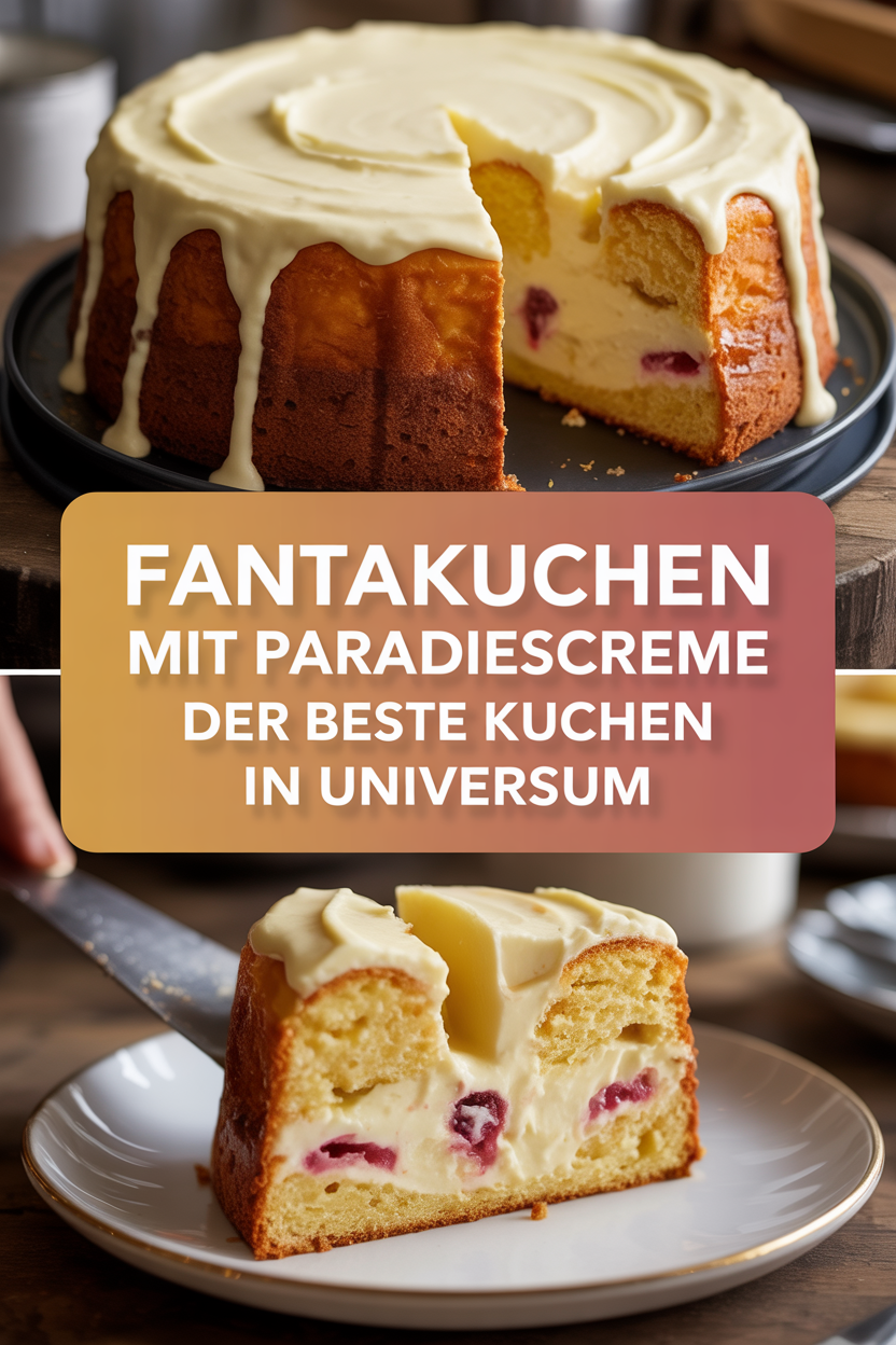 Fantakuchen mit Paradiescreme der beste Kuchen in Universum