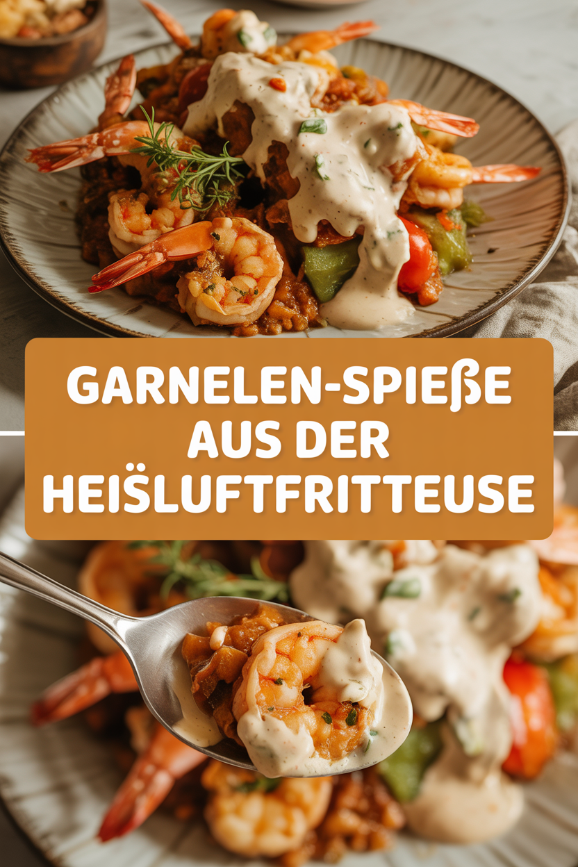 Garnelen-Spieße aus der Heißluftfritteuse
