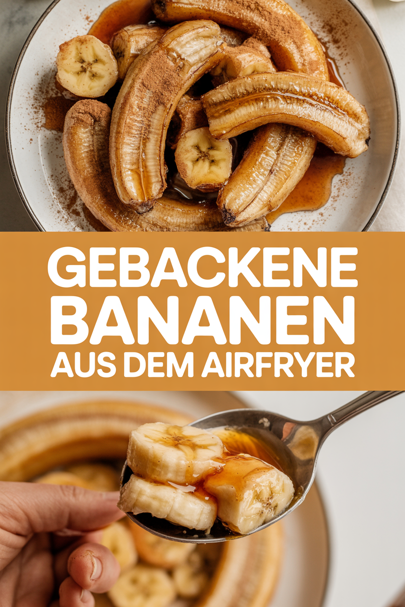 Gebackene Bananen aus dem Airfryer