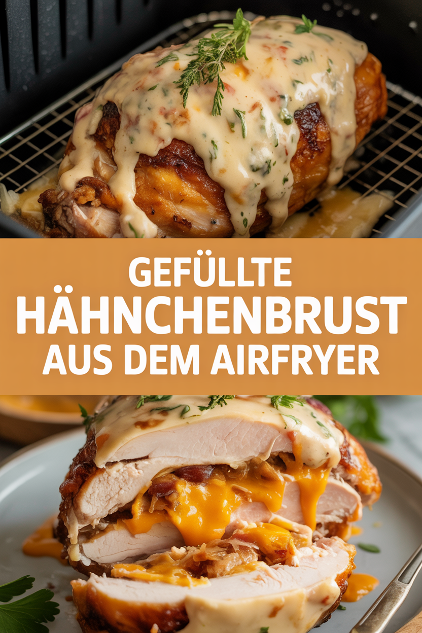 Gefüllte Hähnchenbrust aus dem Airfryer