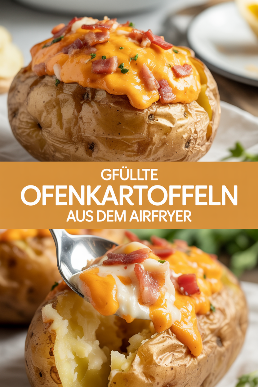 Gefüllte Ofenkartoffeln aus dem Airfryer