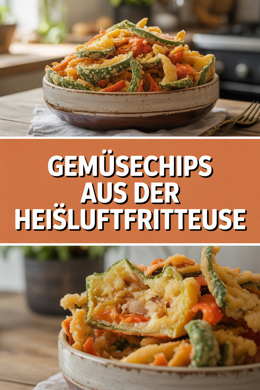 Gemüsechips aus der Heißluftfritteuse