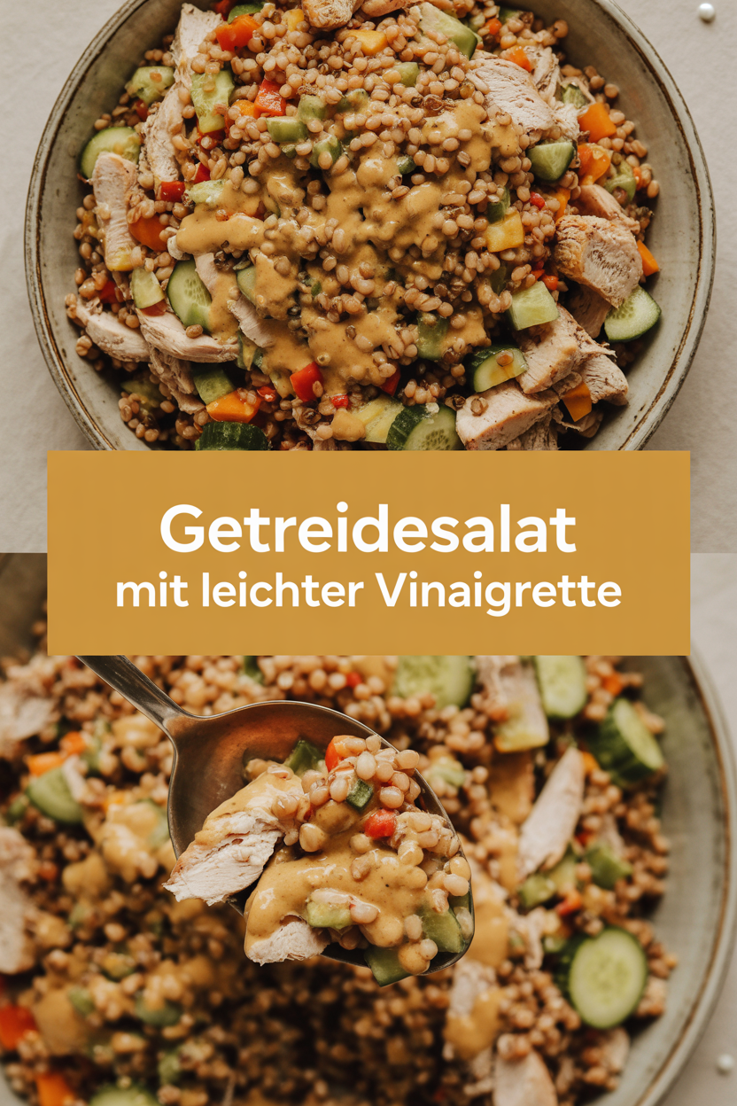 Getreidesalat mit leichter Vinaigrette