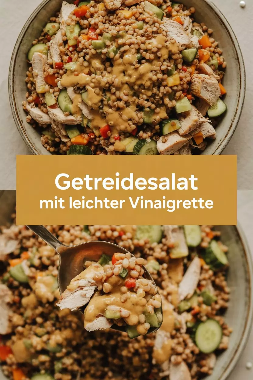 Getreidesalat mit leichter Vinaigrette