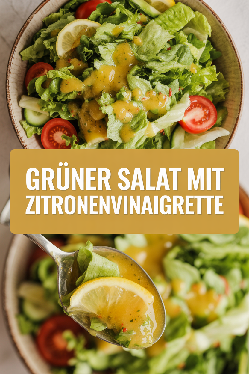 Grüner Salat mit Zitronenvinaigrette