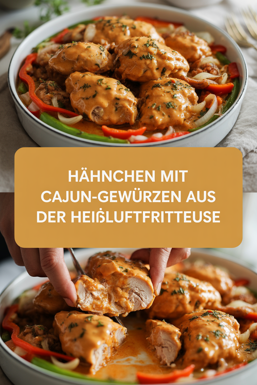 Hähnchen mit Cajun-Gewürzen aus der Heißluftfritteuse