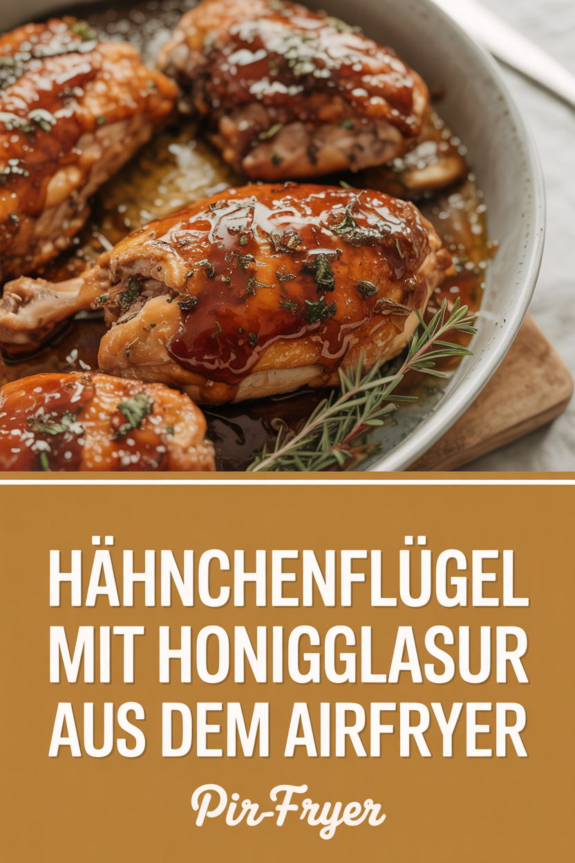 Hähnchenflügel mit Honigglasur aus dem Airfryer