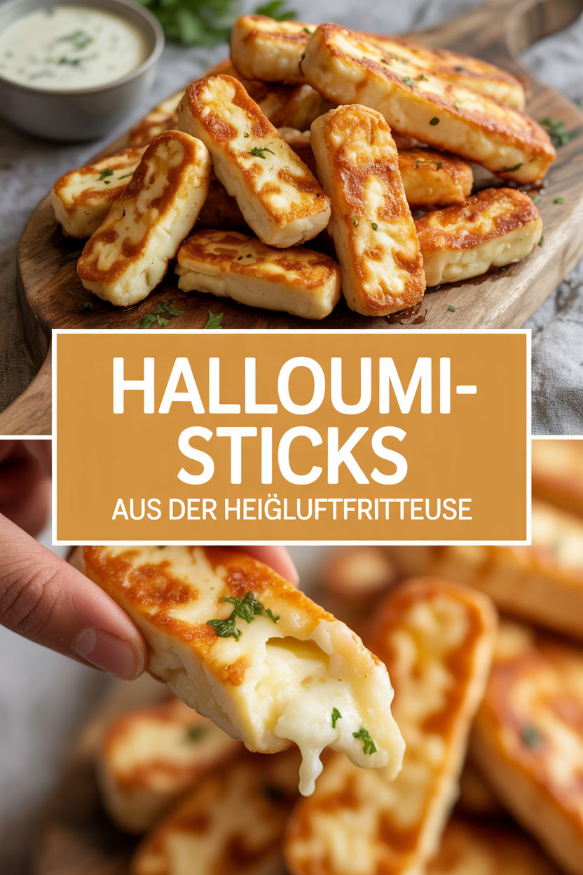 Halloumi-Sticks aus der Heißluftfritteuse
