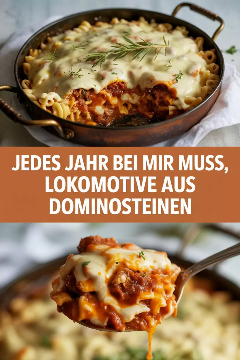 Jedes Jahr bei mir ein Muss, Lokomotive aus Dominosteinen