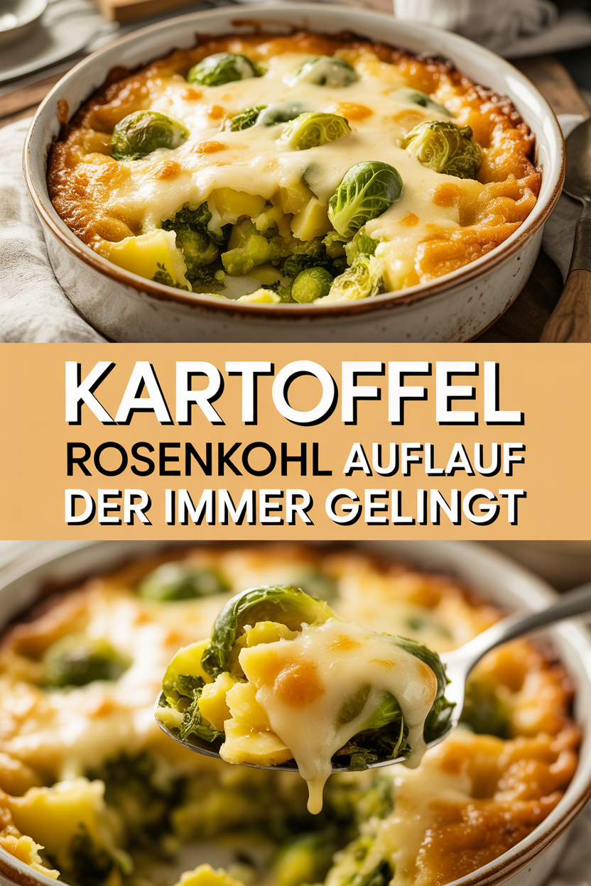 Kartoffel Rosenkohl Auflauf der immer gelingt