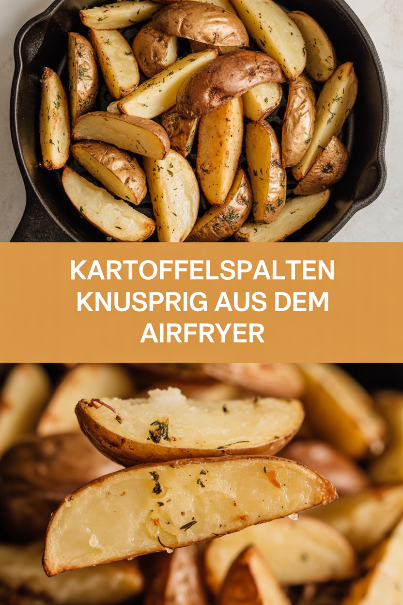 Kartoffelspalten knusprig aus dem Airfryer