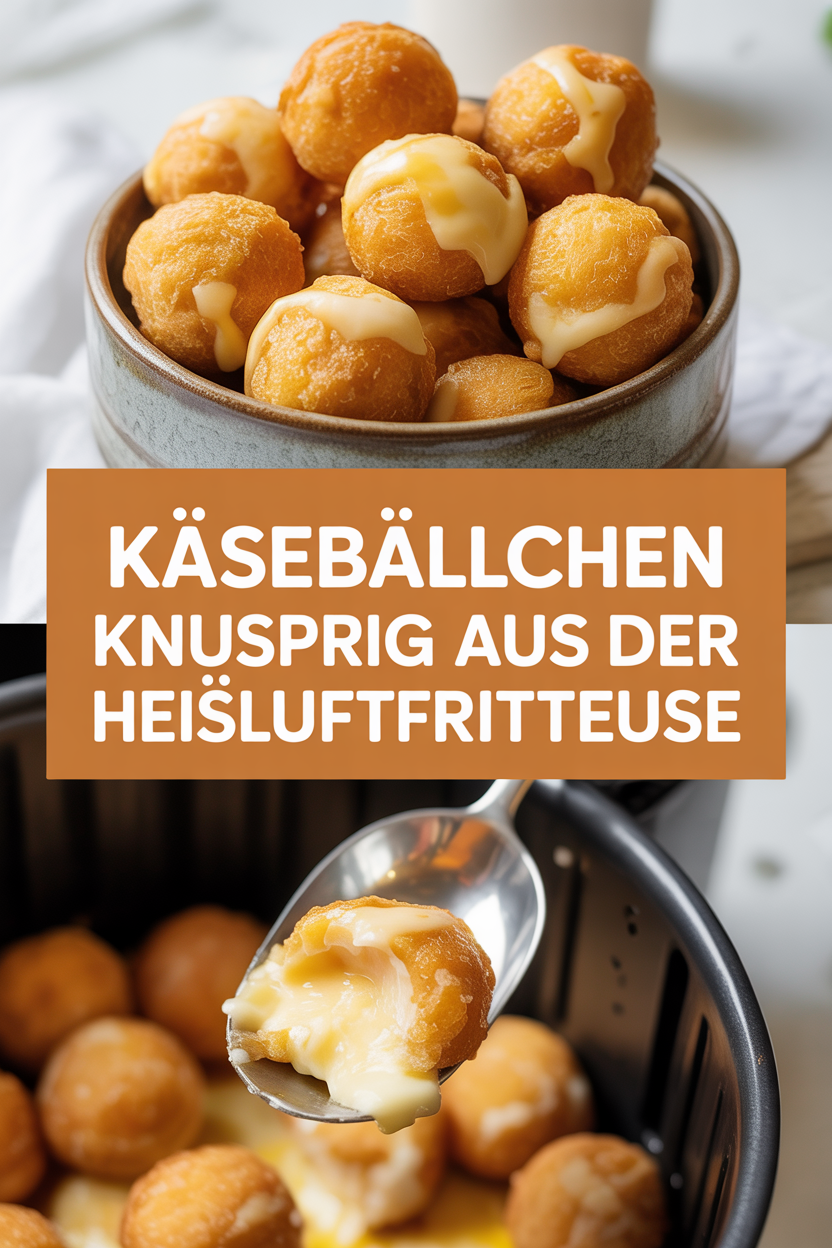 Käsebällchen knusprig aus der Heißluftfritteuse