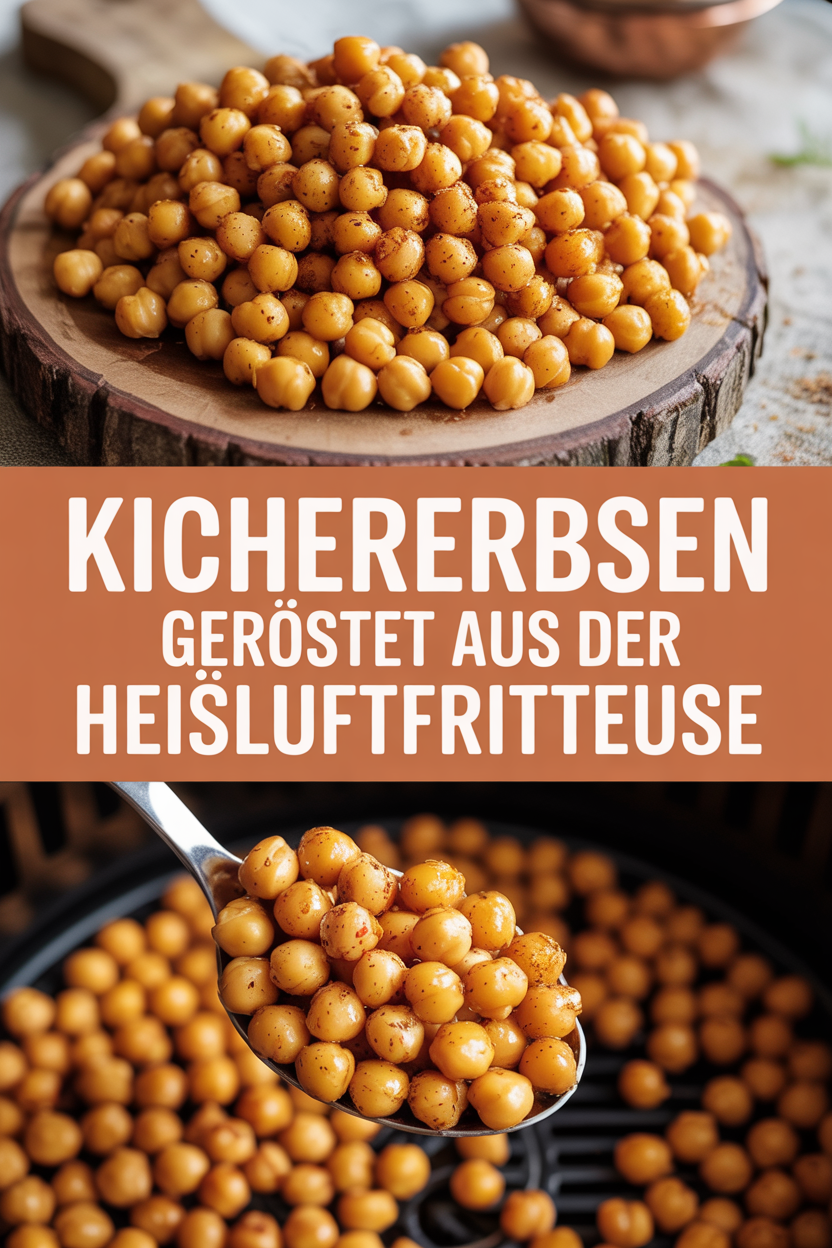 Kichererbsen geröstet aus der Heißluftfritteuse