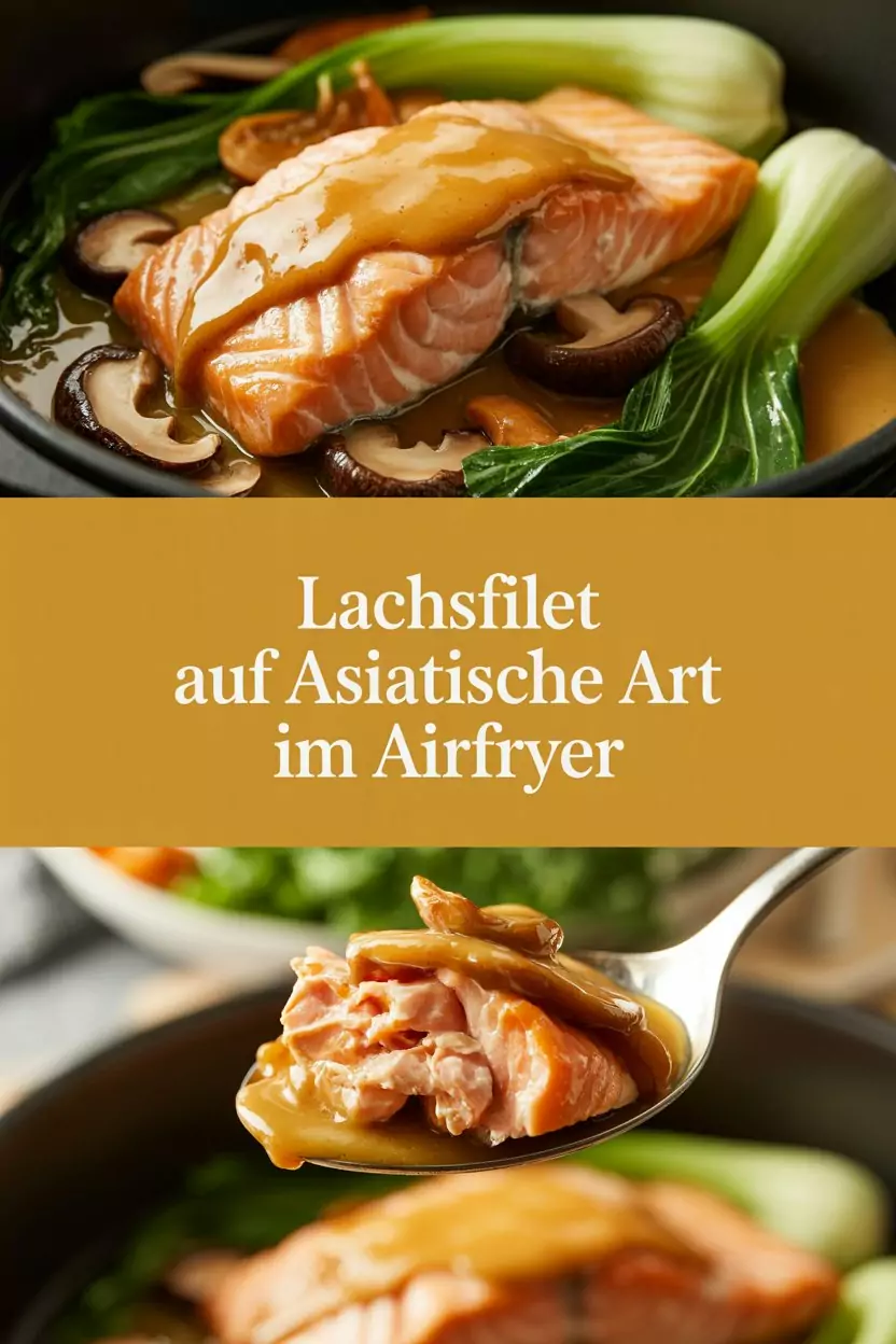 Lachsfilet auf asiatische Art im Airfryer