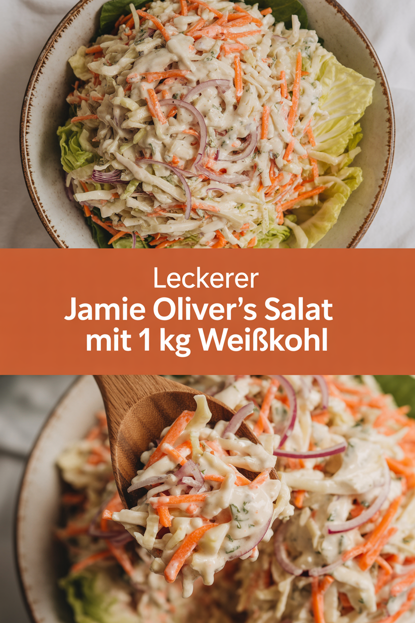Leckerer Jamie Oliver’s Salat mit 1 kg Weißkohl