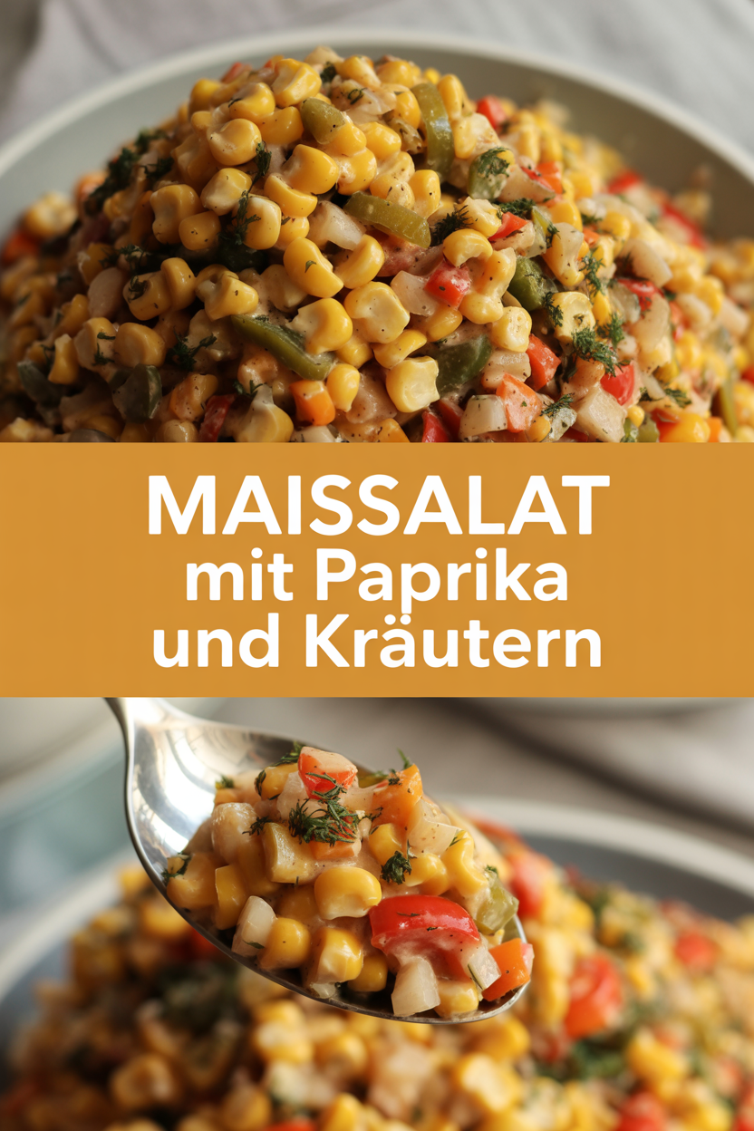 Maissalat mit Paprika und Kräutern
