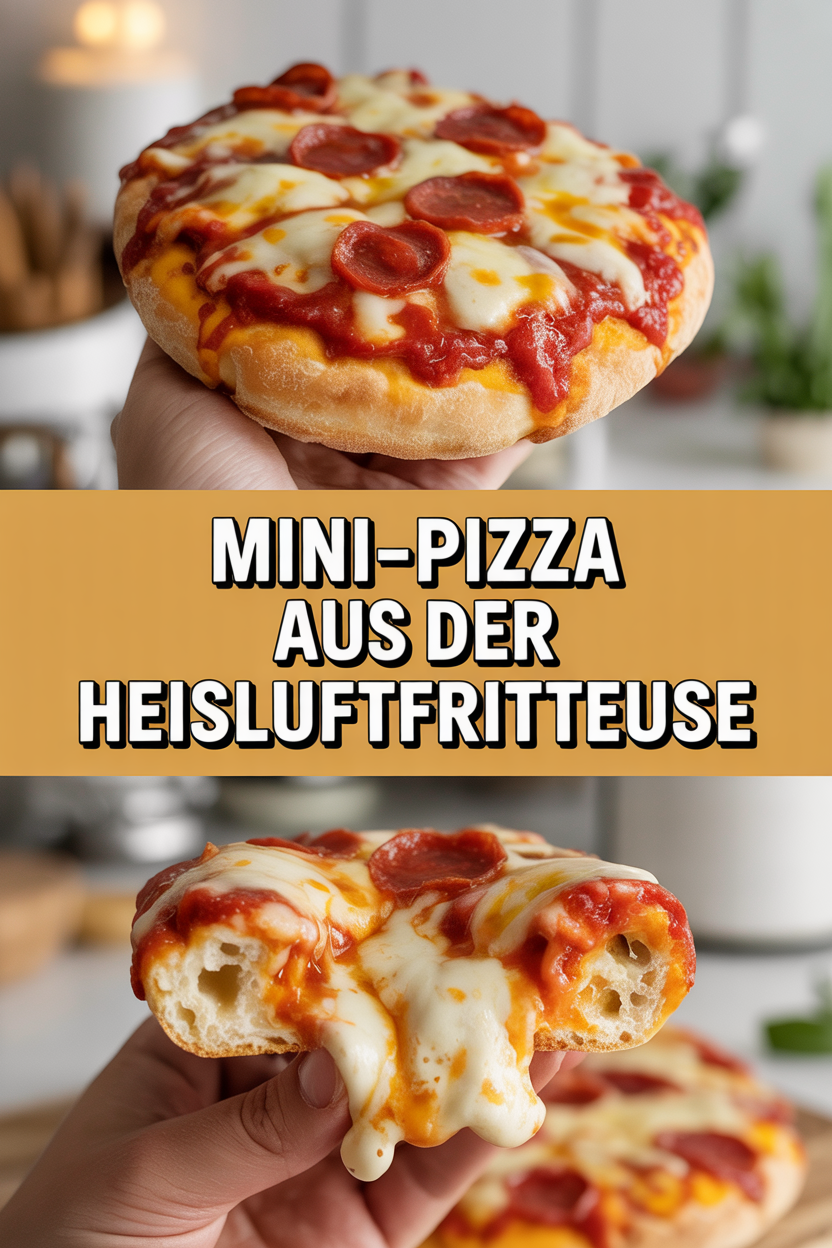 Mini-Pizza aus der Heißluftfritteuse