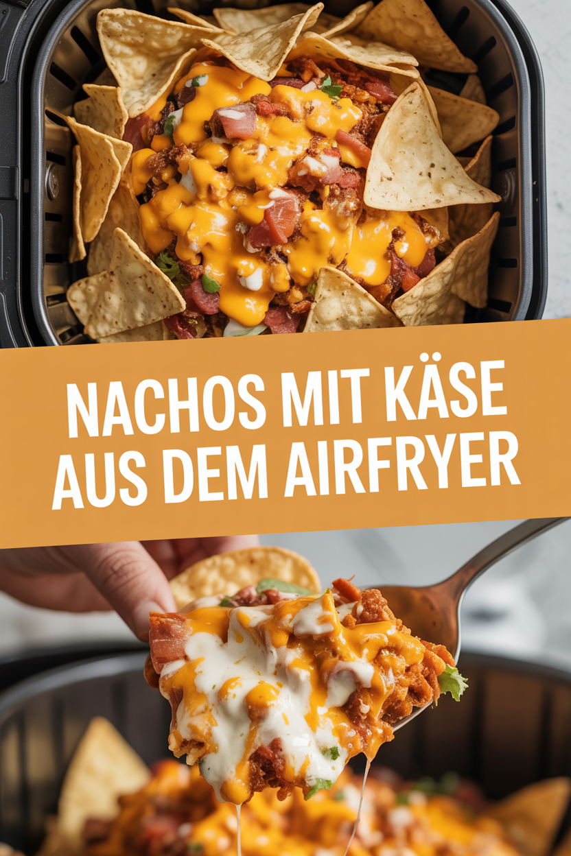 Nachos mit Käse aus dem Airfryer