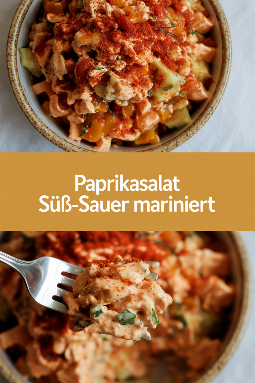 Paprikasalat süß-sauer mariniert