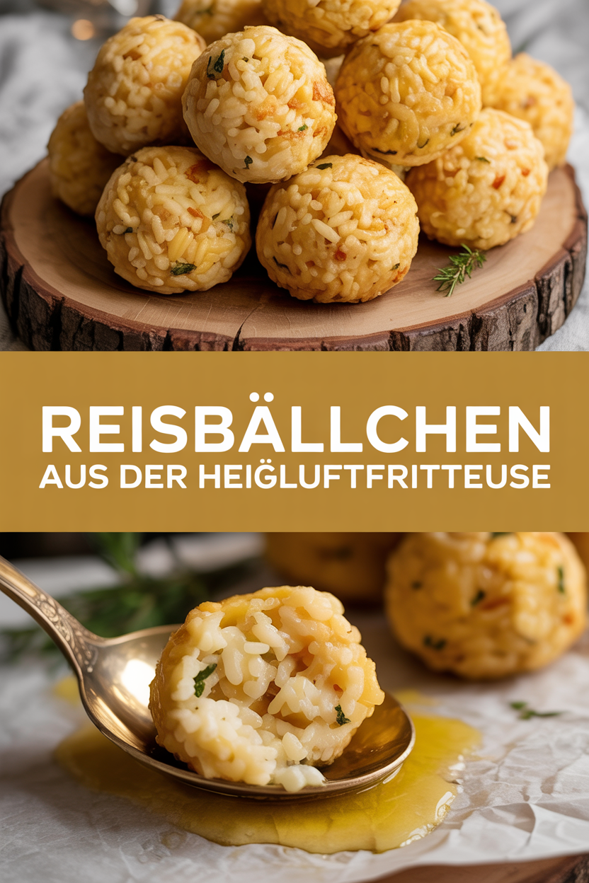 Reisbällchen aus der Heißluftfritteuse
