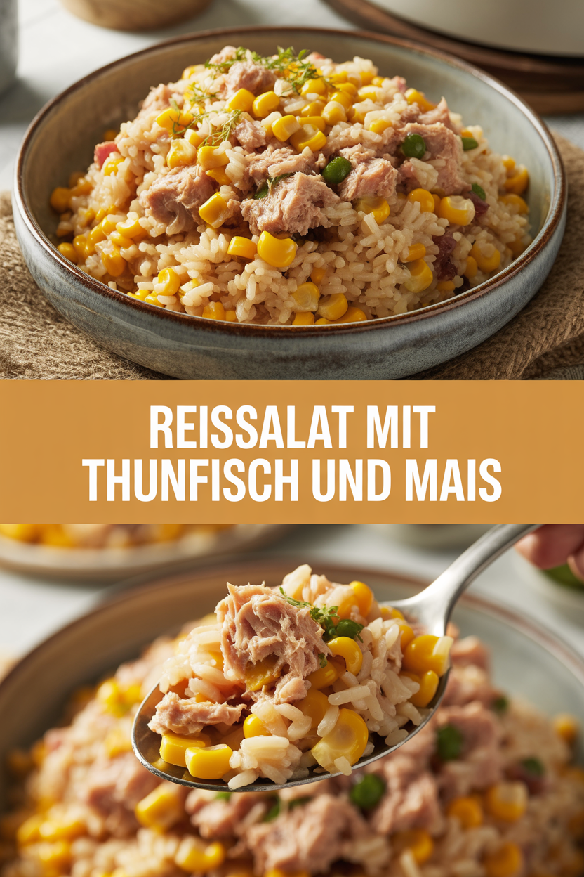 Reissalat mit Thunfisch und Mais