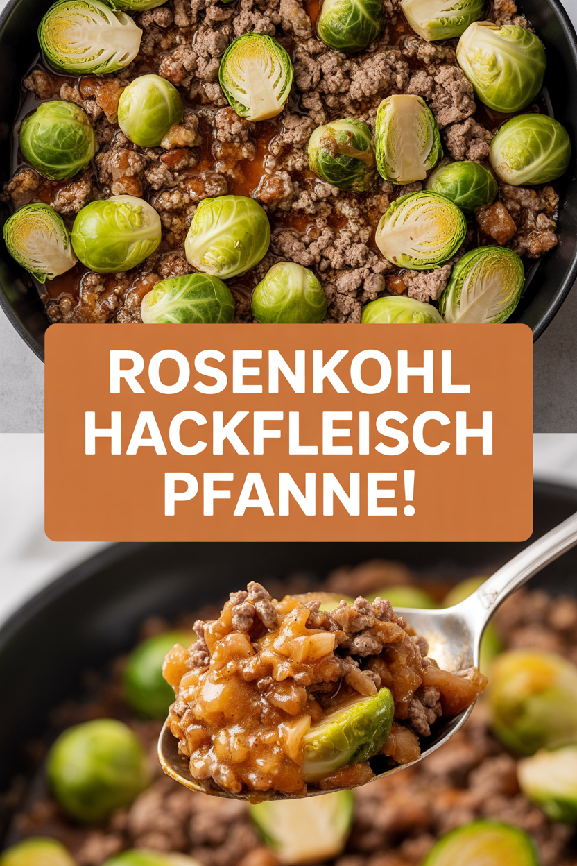 Rosenkohl Hackfleisch Pfanne!