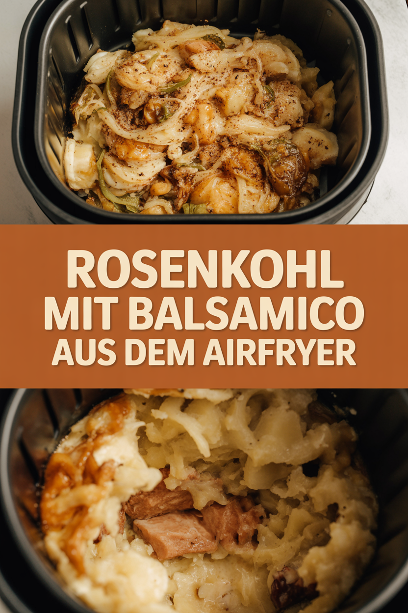 Rosenkohl mit Balsamico aus dem Airfryer
