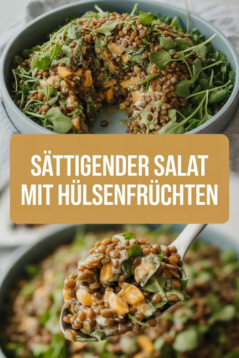 Sättigender Salat mit Hülsenfrüchten