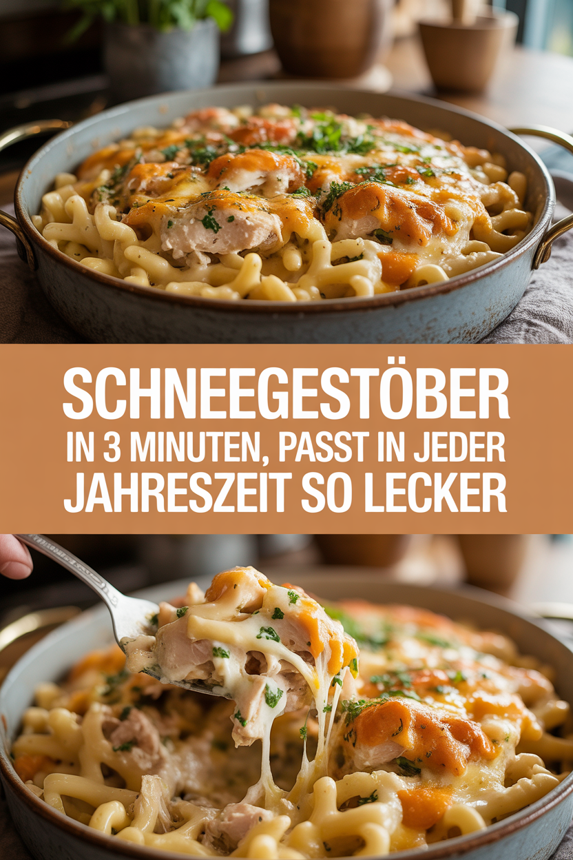 Schneegestöber in 3 Minuten, Passt in jeder Jahreszeit so lecker