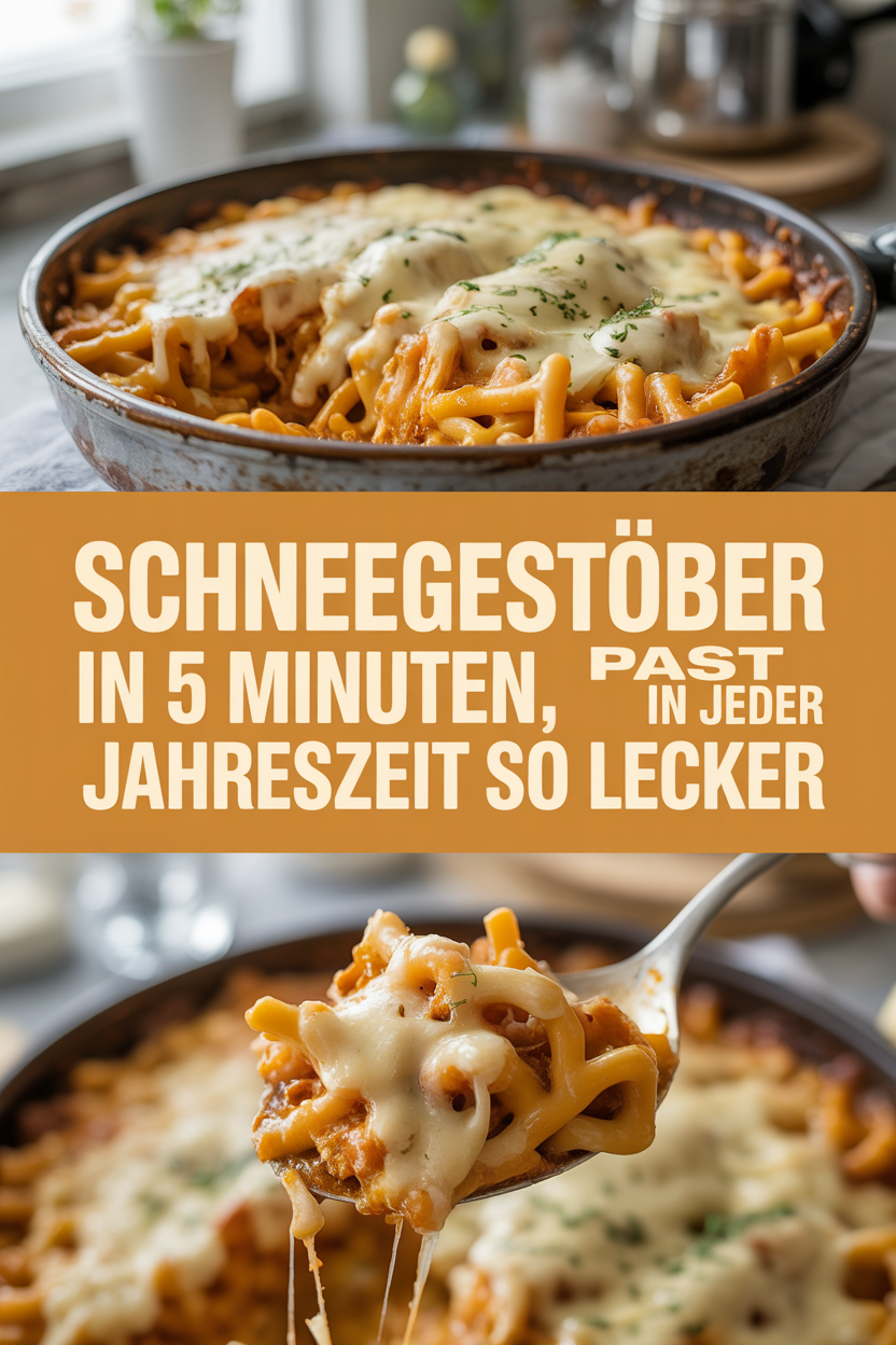 Schneegestöber in 5 Minuten, Passt in jeder Jahreszeit so lecker