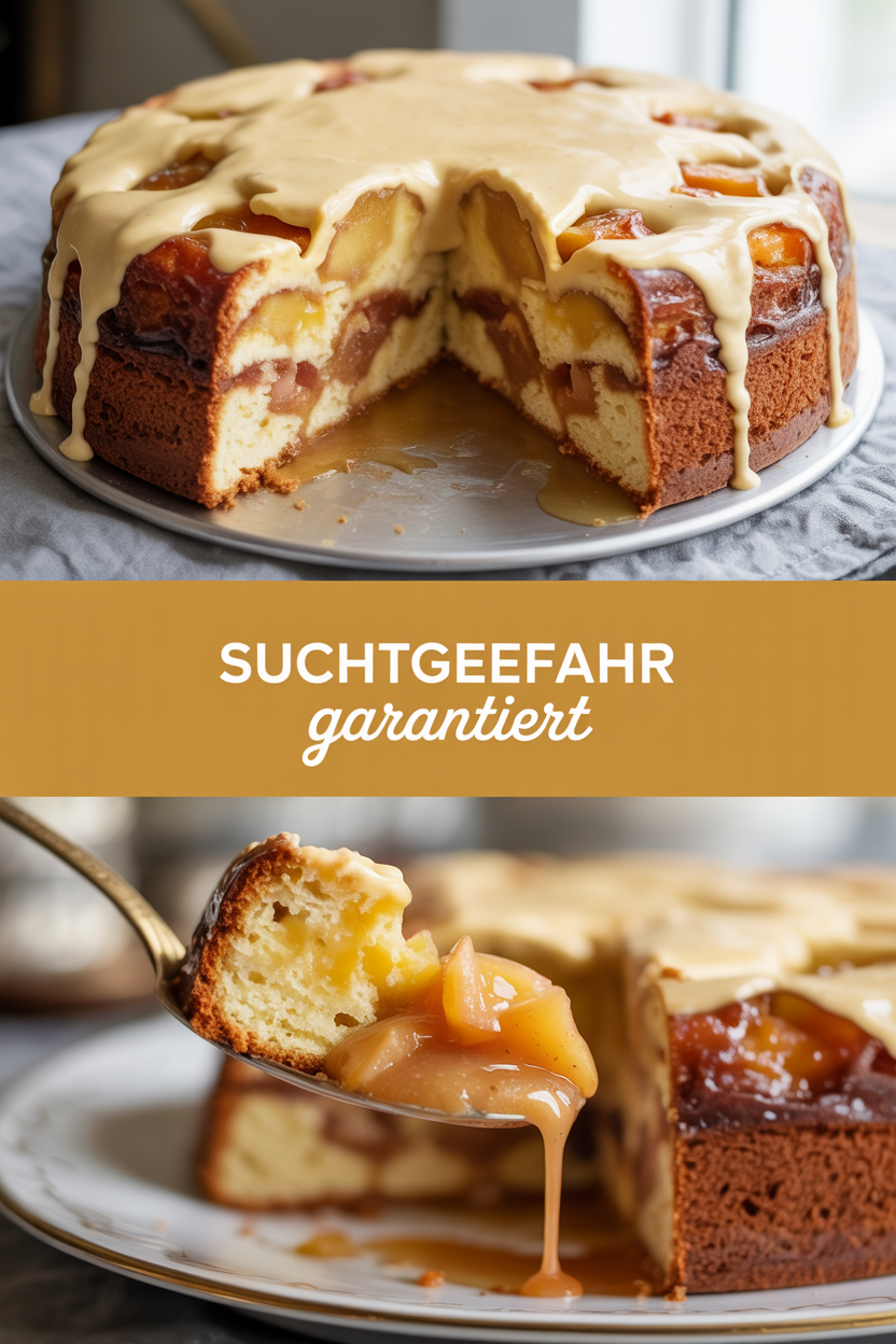 Suchtgefahr garantiert, Apfel Eierlikör Kuchen