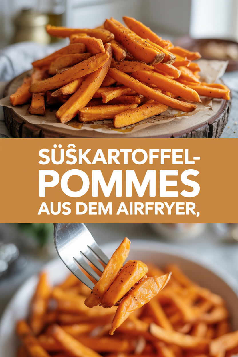 Süßkartoffel-Pommes aus dem Airfryer