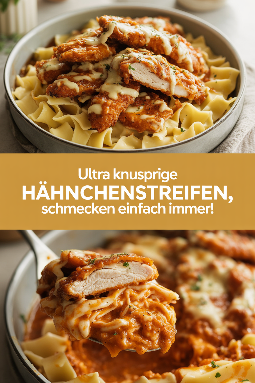 Ultra knusprige Hähnchenstreifen, schmecken einfach immer!