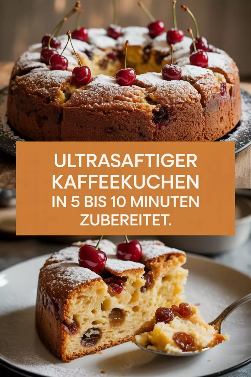 Ultrasaftiger Kaffeekuchen in 5 bis 10 Minuten zubereitet