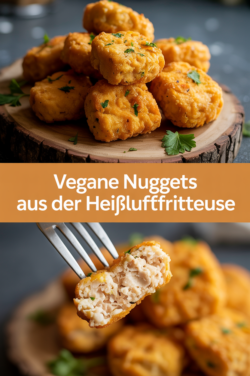 Vegane Nuggets aus der Heißluftfritteuse