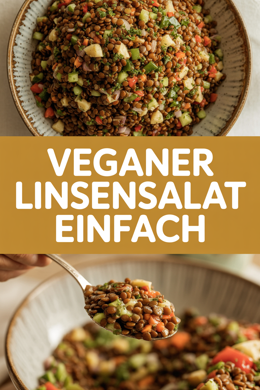 Veganer Linsensalat einfach