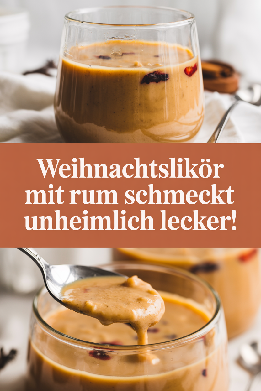 Weihnachtslikör mit Rum schmeckt unheimlich lecker!
