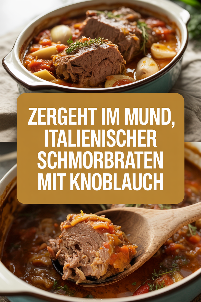 Zergeht im Mund, Italienischer Schmorbraten mit Knoblauch